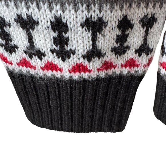 Icewear Iceland Full Zip Wool Blend Sweater Cardigan Fair Isle Nordic Cozy Large - Picture 12 of 16